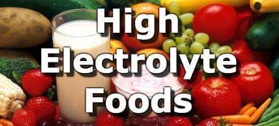 Electrolytes in food: Foods high in electrolytes
