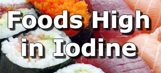 foods with high iodine in them