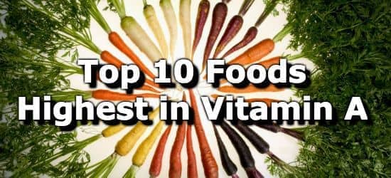 foods high in vitamin a
