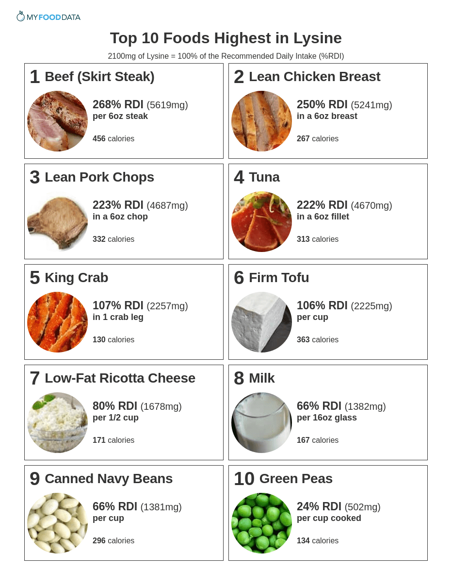 Top 10 Foods Highest In Lysine